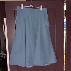 Chicwish light blue mid skirt (L)